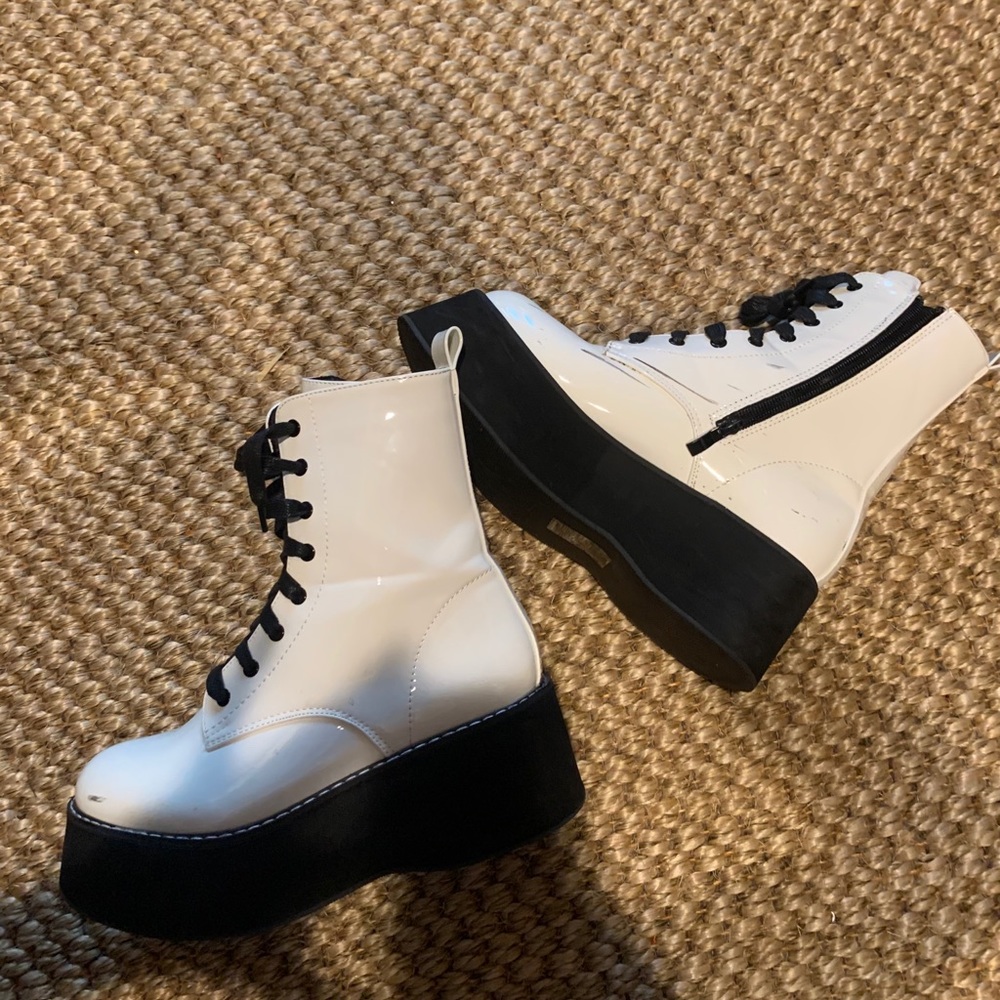 platform rain boots